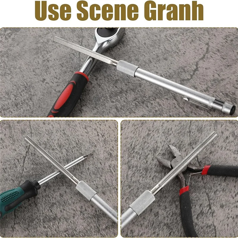 A64Z Diamond File Diamond Glass Files Crystal Glass Files Crystal And Glass Repair File Metal Diamond Grit Tool Sharpener