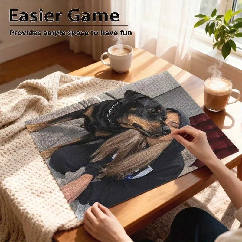 35/300/500/1000pcs Personalized Custom Photo Puzzle Family Photos Creative Commemorative Gift Families Games view 2