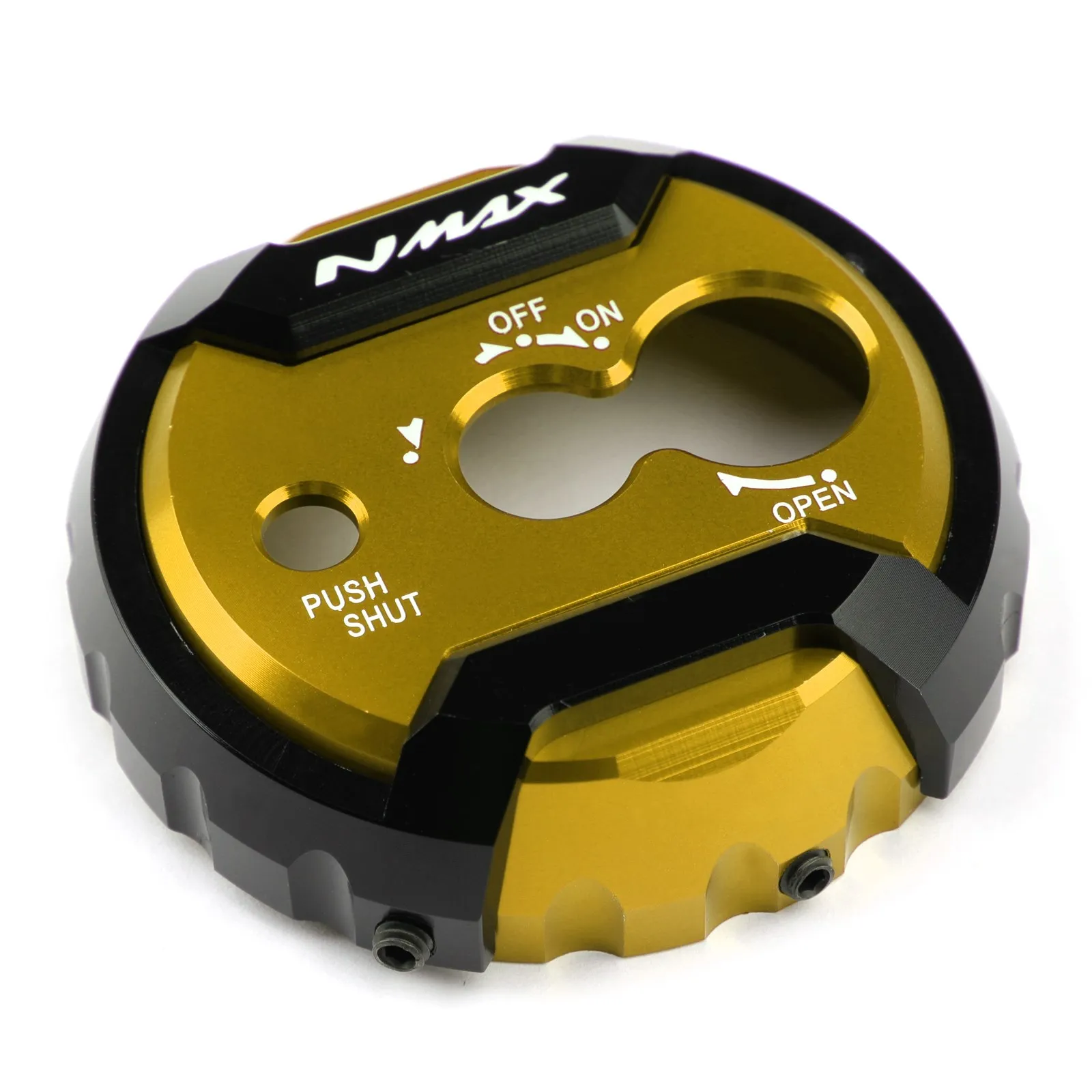 Artudatech CNC blokada kluczyka zapłonu pokrywa przełącznika pasuje do Yamaha NMAX 125 150 155 2015-2019