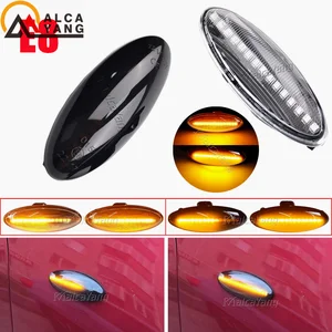 2 조각 LED 동적 측면 마커 회전 신호 조명 Toyota Yaris MK2 P9 RAV4 MK3 ACA3/ALA3 AURIS MK1 E15의 순차적 깜박임 10 최고의 판매용 운모 라이트 Toyota Yaris -№1