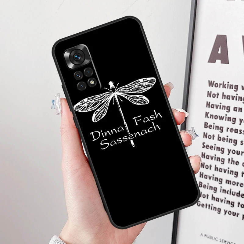 OUTLANDER TV Jamie Fraser Sassenach Dragonfly Case For Xiaomi Redmi Note 12 8 9 10 11 Pro Note 12S 11S 10S 9S 8T Redmi 12 9 10 C