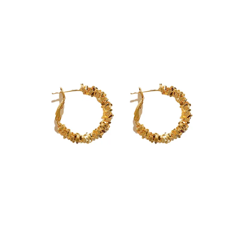 

Unique Broken Silver Circle Earrings for Women Fashion Statement Retro Hoops Luxury Gift for Her Birthday Anniversary