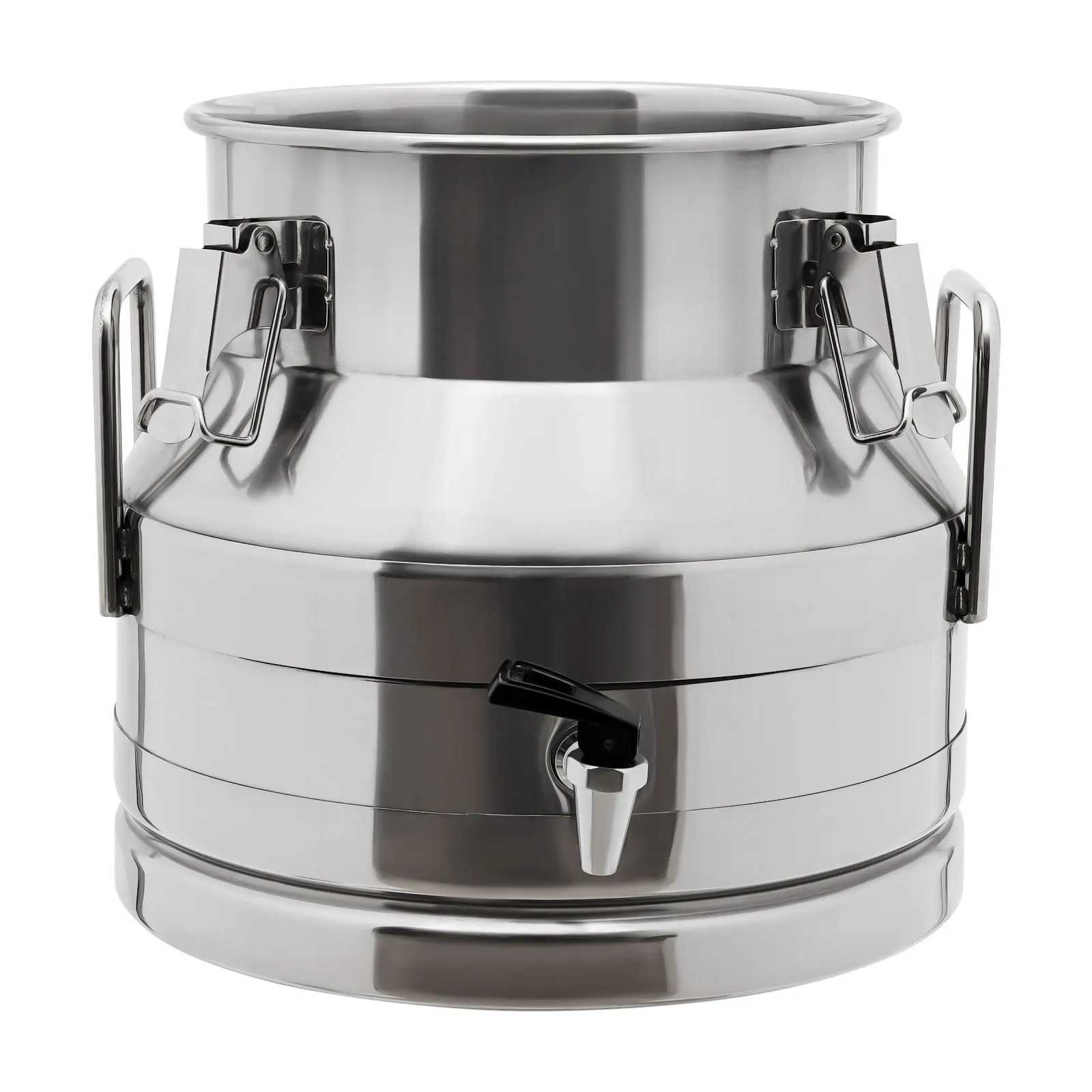 Stainless Steel 12l Milk Pail (With Faucet)wear-Resistant Large Capacity Milk Can Sealed Bucket for Canteen/Breakfast Restaurant