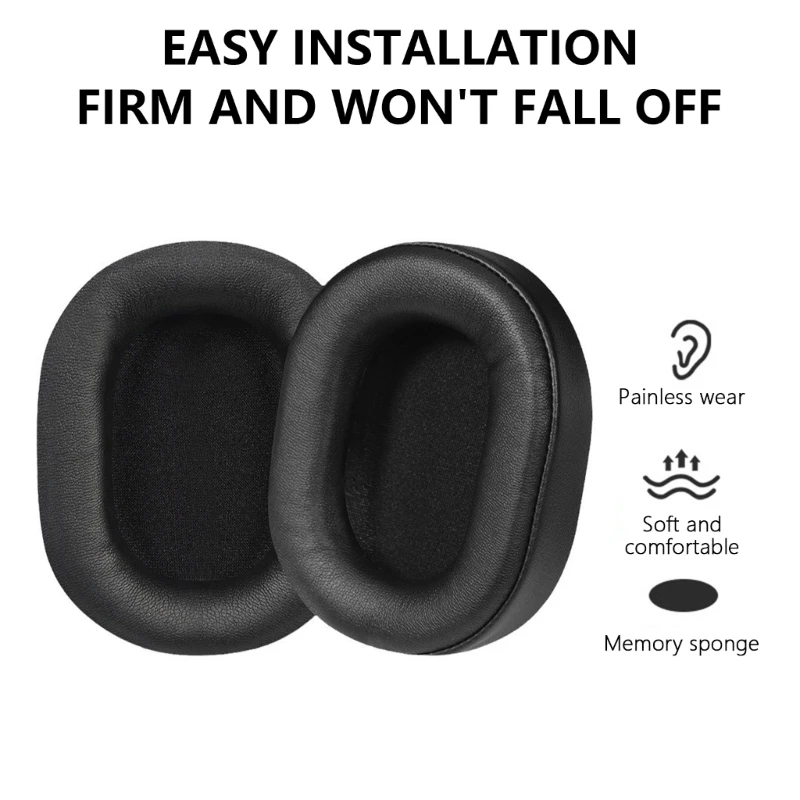 Replacement Ear Pad Compatible for HS55 HS55PRO HS65 Gaming Headsets Comfortable Sponges Ear Cushions Earmuff Earpads