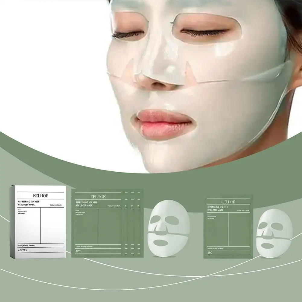 Bio-Collagen Real Deep Mask Anti-Wrinkle Lifting Face Mask With Hydrolyzed Collagen Collagen Reverse Film Volume Peel Off Mask