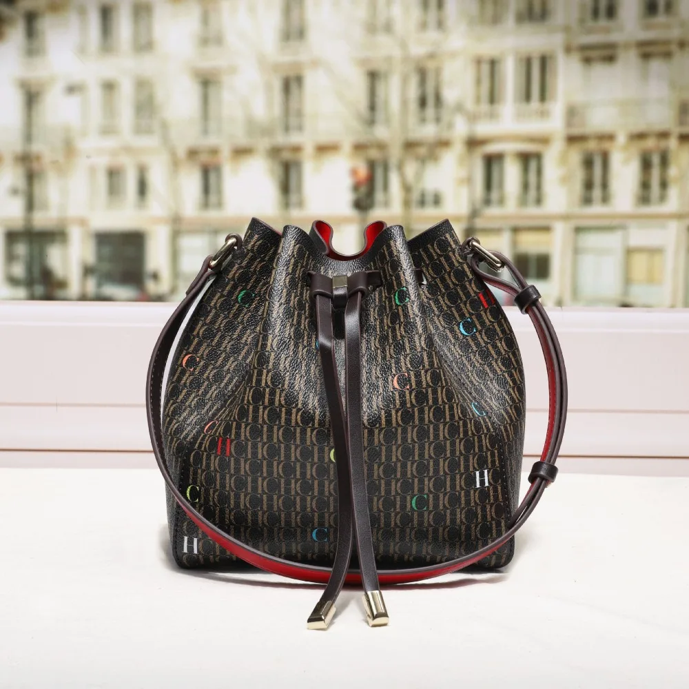 CHHC 2026 Hot Sale Bags for Women Market Tote Light Luxury Drawstring Closure Shoulder Bag Fashion Handbag