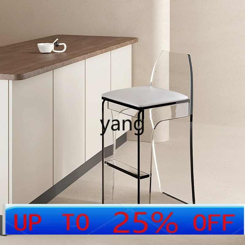 

LMM acrylic bar chair light luxury home modern simple island high stool