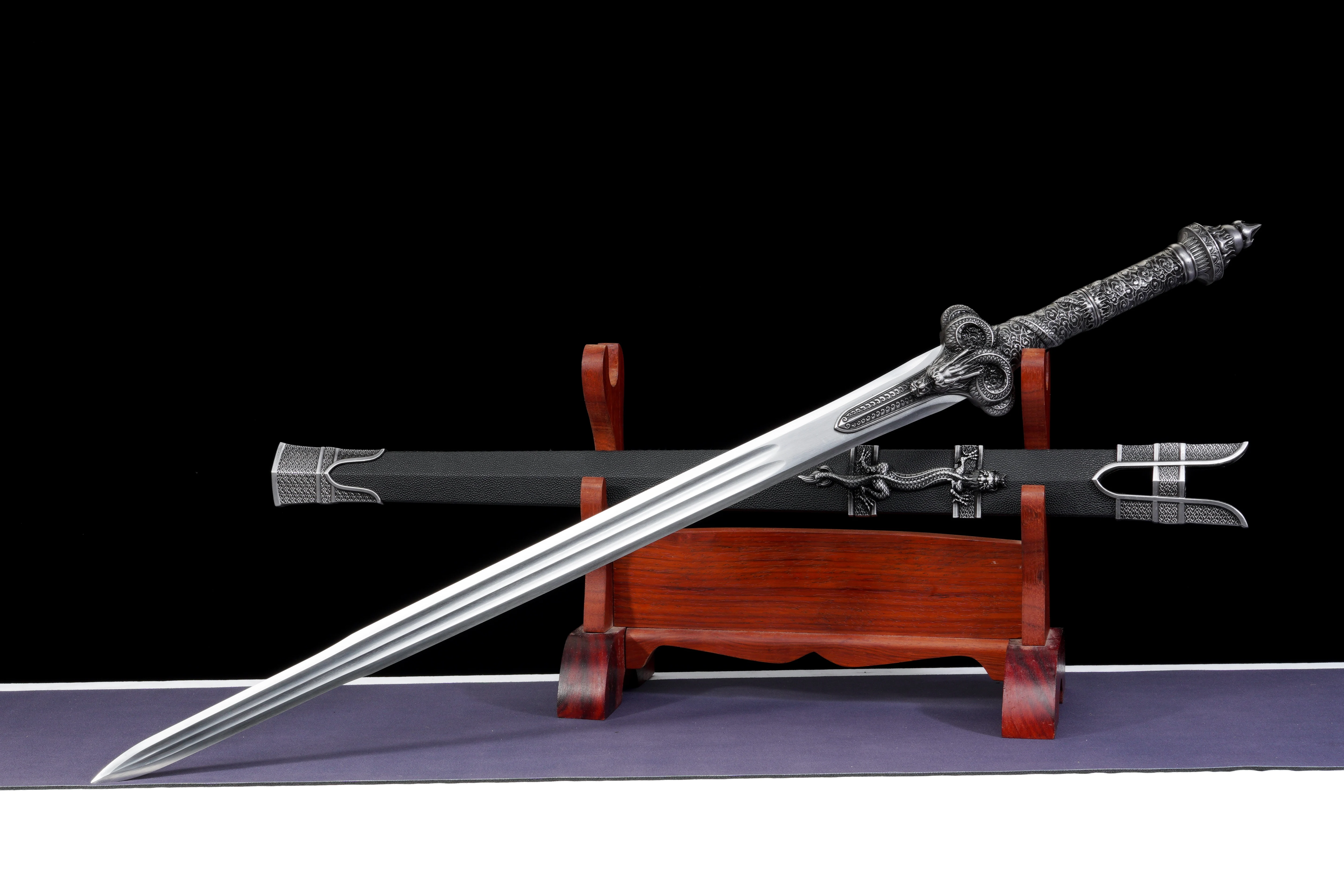 Chinese Flying Dragon Warrior Sword Medieval retro combat preparation, high carbon steel sharp blade, unique gift for katana men