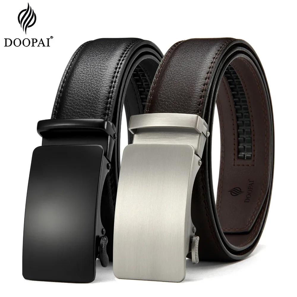 Automatic Buckle Men Belts Luxury Brand Belts For Men Leather Strap Casual Business For Men's Gifts