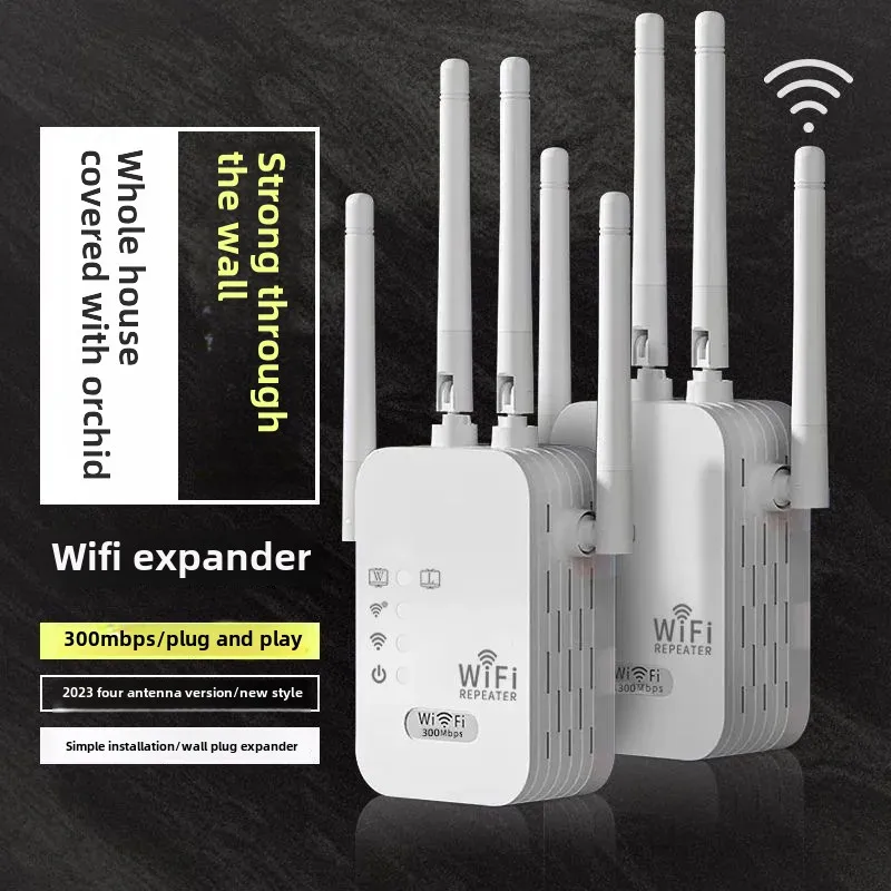 High Power Wireless WiFi Signal Amplifier 1200M Dual Band Enhance Repeater 2.4 & 5.8G Large Power AP Router for Office Use