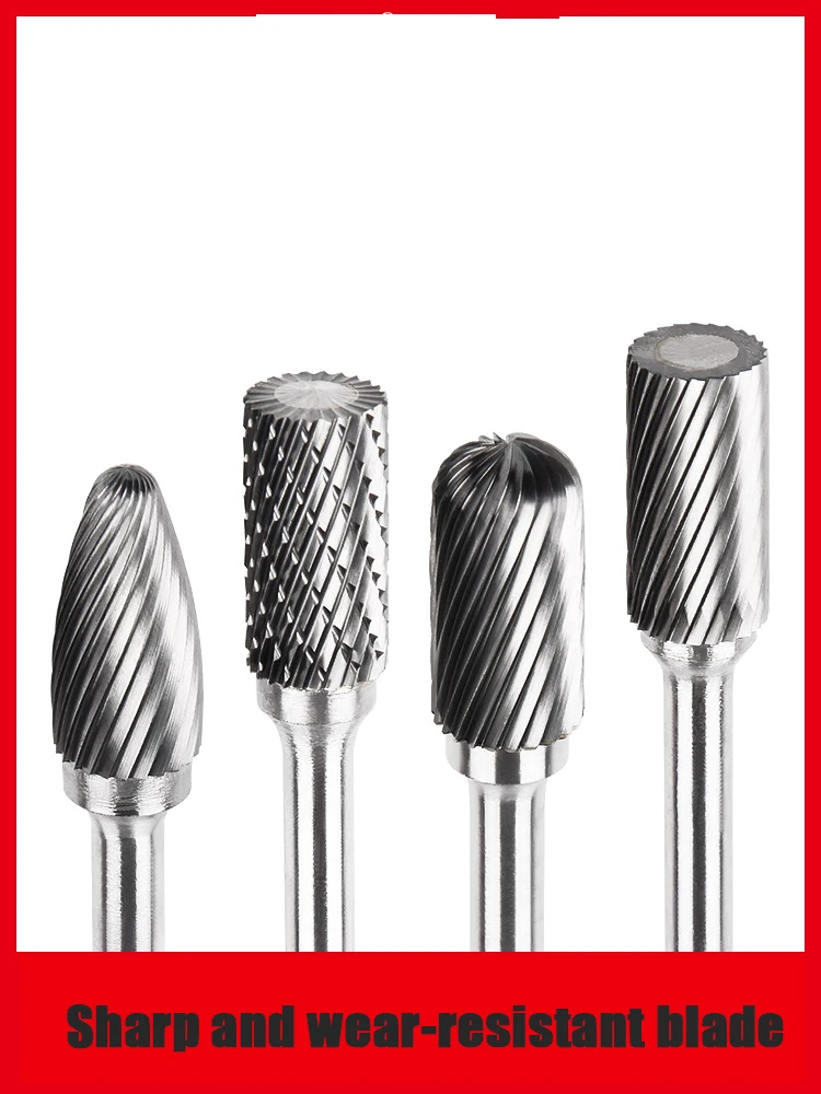 Carbide Rotary File Internal Grinding Head Electric Drill Filing Tool Electric Washing Tool Expanding Hole Tungsten Steel Millin