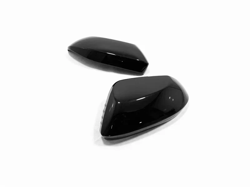 مرآة رؤية خلفية بباب أسود من الكربون ABS ، إطار صدفة ، ديكورات غطاء زخرفي ، ملحقات تصفيف السيارة ، إصدار مازدا 2 الهجين ، #2