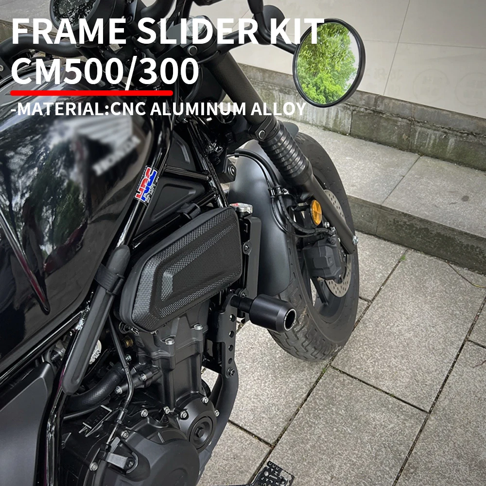 

NEW FOR Honda motorcycle REBEL CM300 CM500 engine guard anti-collision frame slider kit anti-fall protection cover bumper