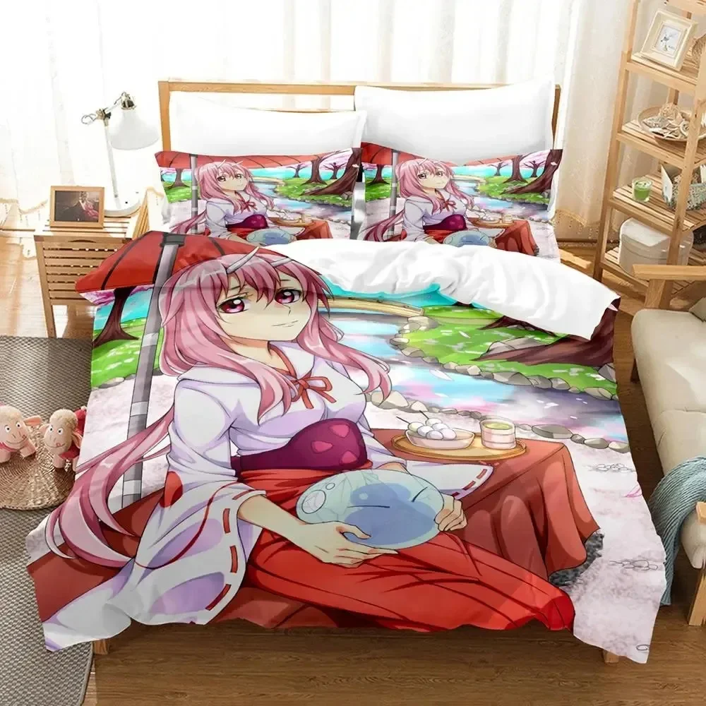 Rimuru Tempest Tensei Shitara Slime Datta KenBedding Set Duvet Cover Bed Set Quilt Cover Pillowcase Comforter king Queen Size