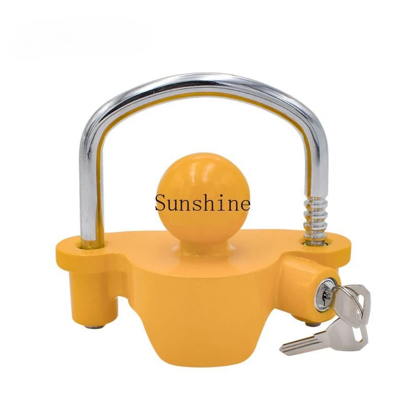 Trailer ball cover lock U-shaped RV anti-theft traction lock accessories flower basket lock