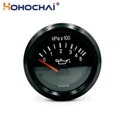 VDO Manômetro de óleo, 52mm, peças do motor do gerador diesel, 500kpa/1000kpa opcional