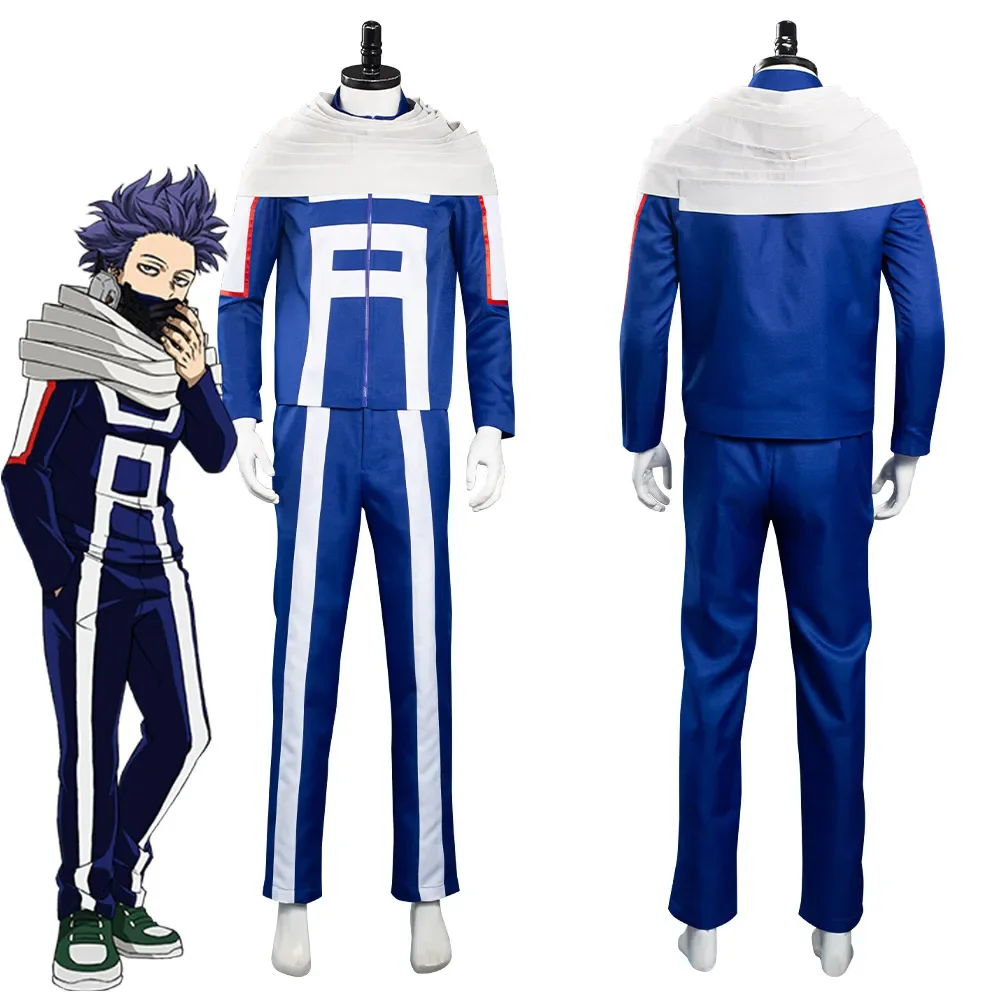 Boku No/Mijn Hero Academia Hitoshi Shinso Cosplay Costume Halloween Carnaval Clothing