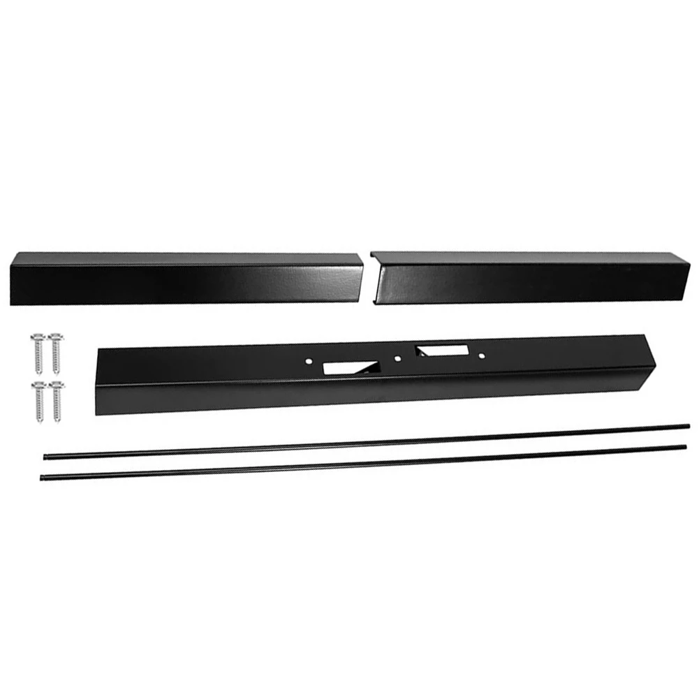 

Expandable Curtain Rod Kit for Fireplace Steel Material Suitable for Most Home Fireplaces Easy Installation and Adjustment