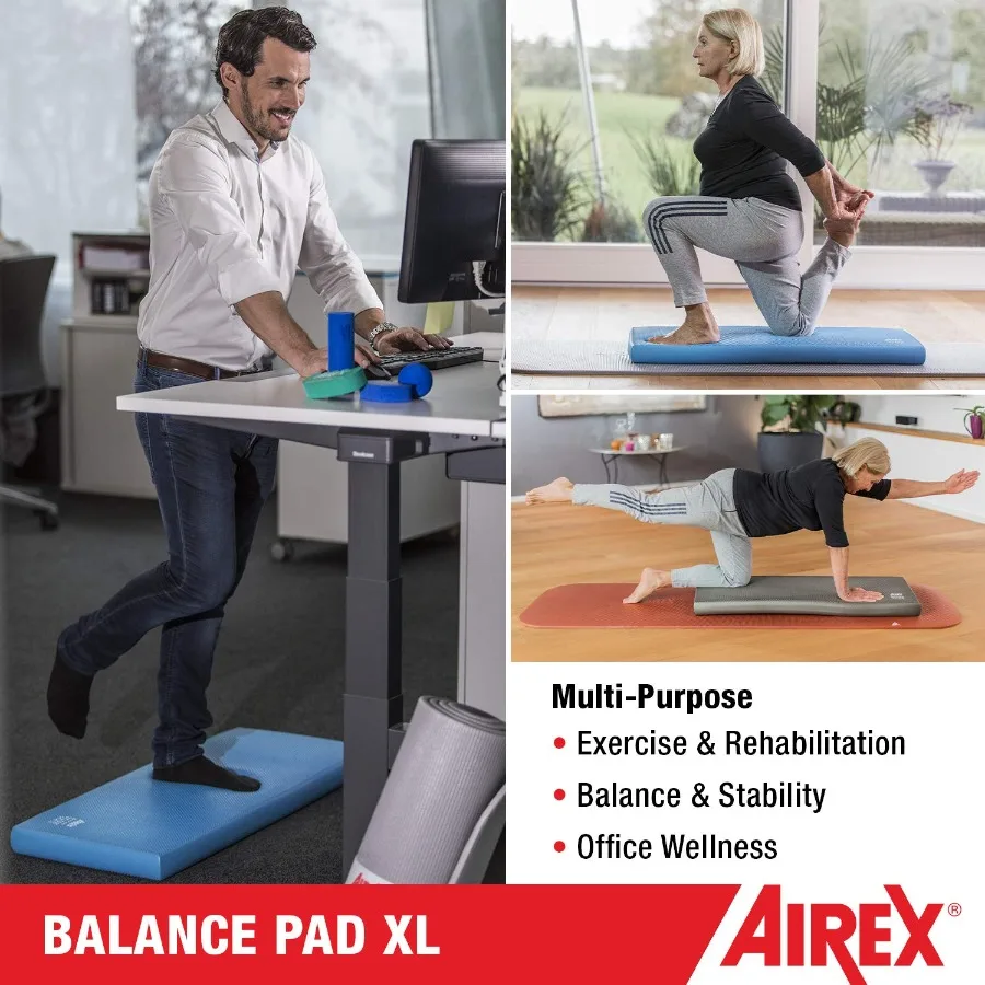 Balance Pad Foam Board Stability Cushion Exercise Trainer for Balance Stretching Physical Therapy Mobility Rehabilitation and C