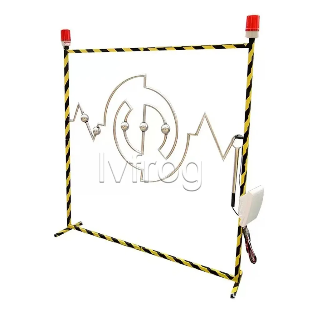 Custom Carnival Electric Maze Game Hand-Eye Coordination Challenge Toy Maze Buzz Wire Game for Event Rentals