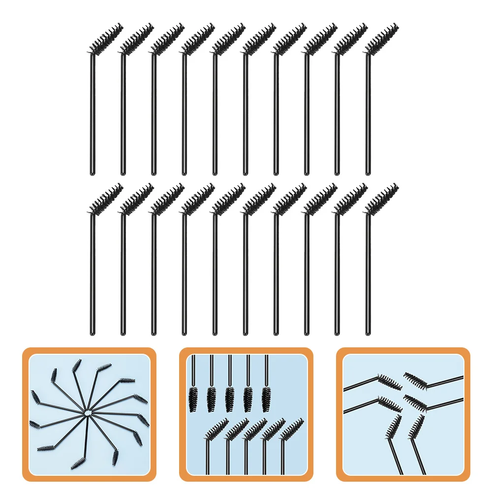 50Pcs Disposable Eyelash Brushes Eyebrow Makeup Applicators Easy Carry Portable Makeup Supplies Disposable Eyelash Brush