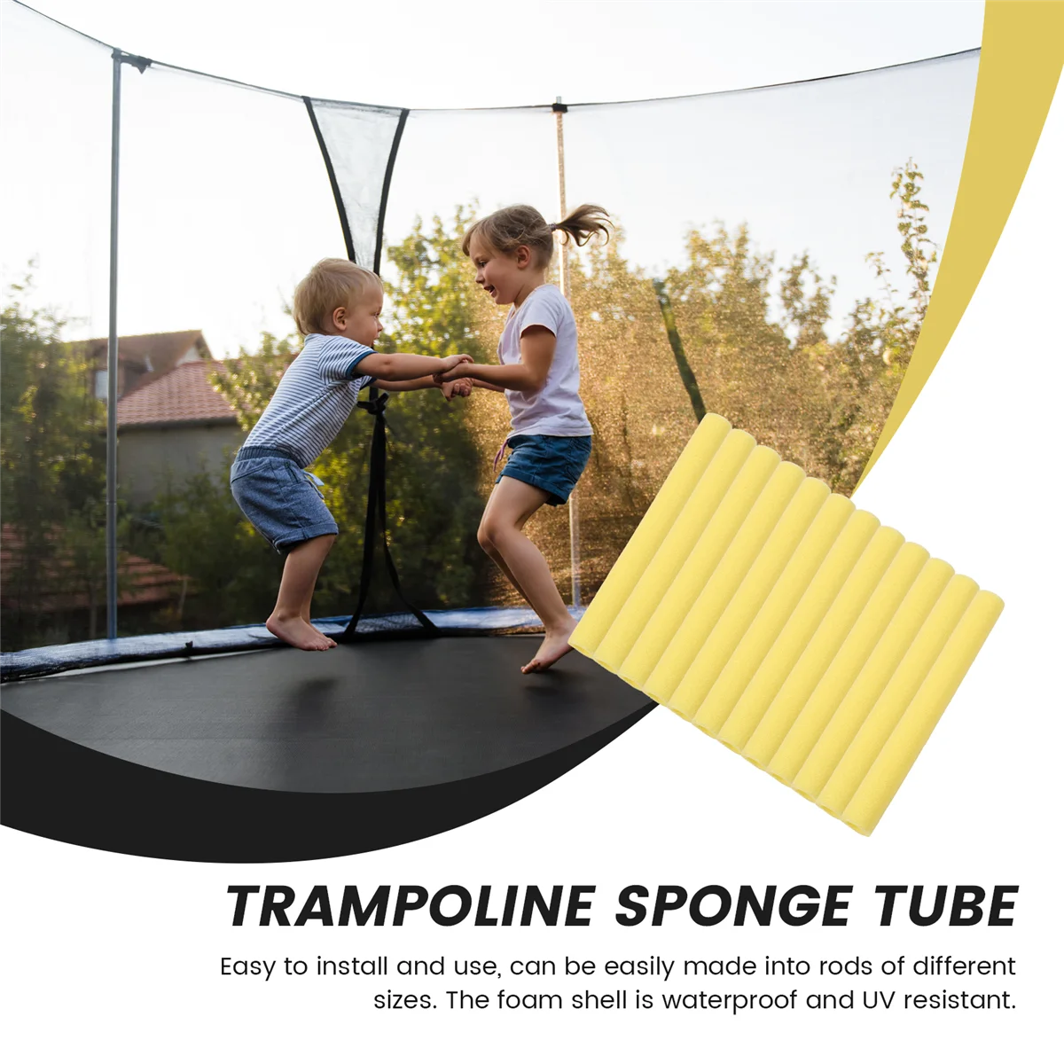 

B17CB 12 шт., 40 см, чехол для батутных палок, набивка, пенопластовые трубки, пенопластовый корпус для труб, губка, защитный чехол для батутных палок, пенопластовые рукава