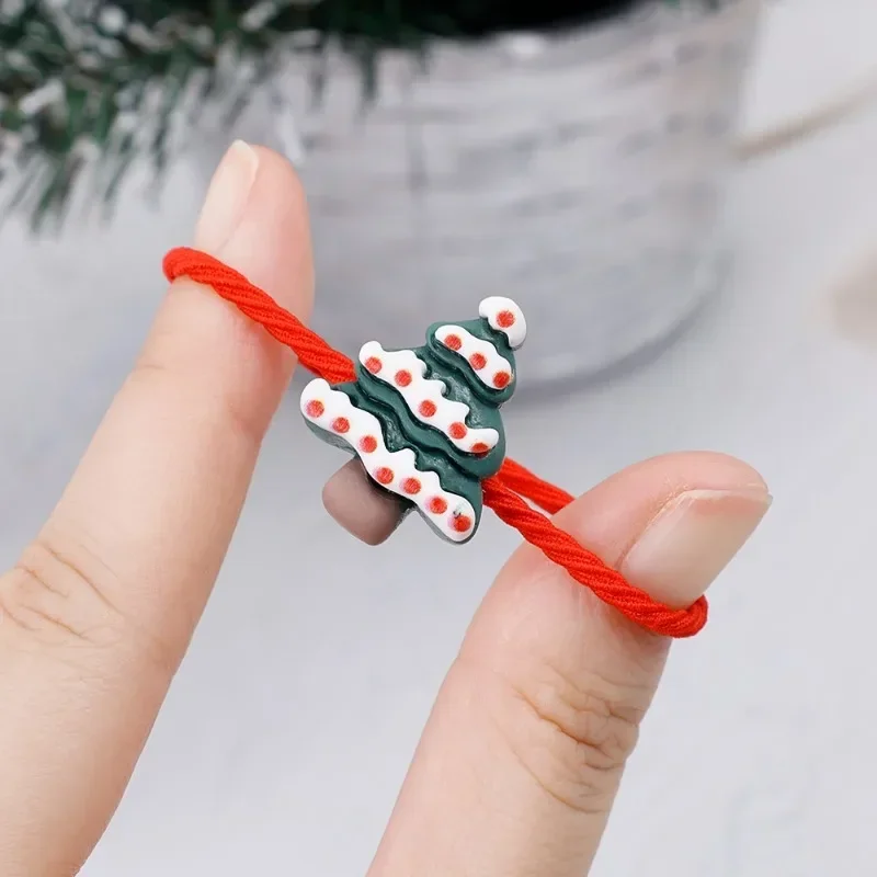 Elastic Rubber Bands Women Girls Cute Cartoon Christmas Hair Bands Daily Snowman Santa Elk Hair Bands Exquisite Hair Accessories