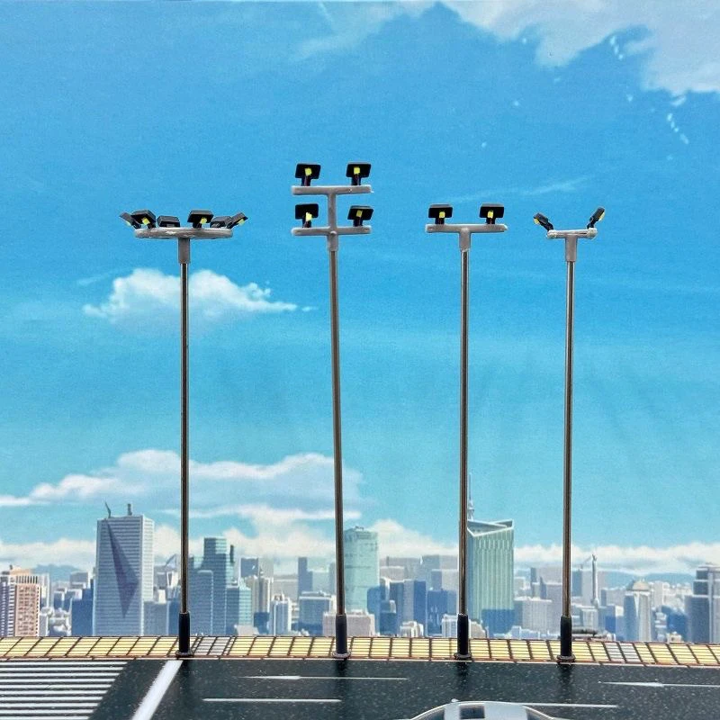 3/5pcs 3v 12.5cm Model Tower Light Warm Cold White Street Light Model Platform Lighting Ho Scale Train Railroad Railway Layout