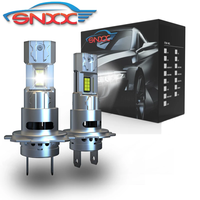 

SNXX 20000LM H7 LED Headlights Canbus H7 Light Bulbs 1:1 Mini Size 70W Plug and Play Car Lights 3580 CSP 6500K White Led 12V