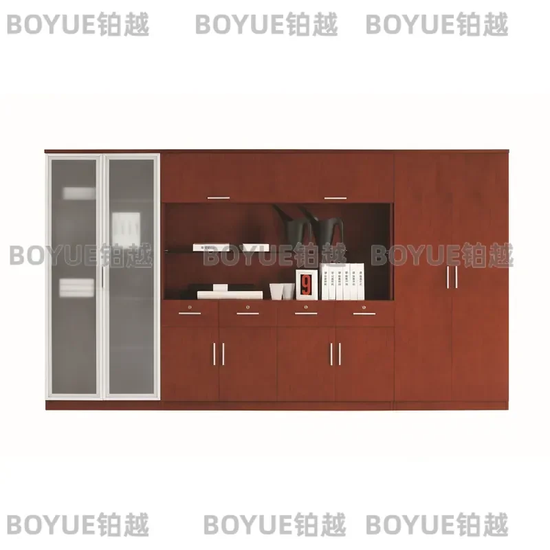Solid Wood Filing Cabinet Office Bookcase Storage Shelf Wooden Document Organizer Home Study Furniture Modern Desk Drawer