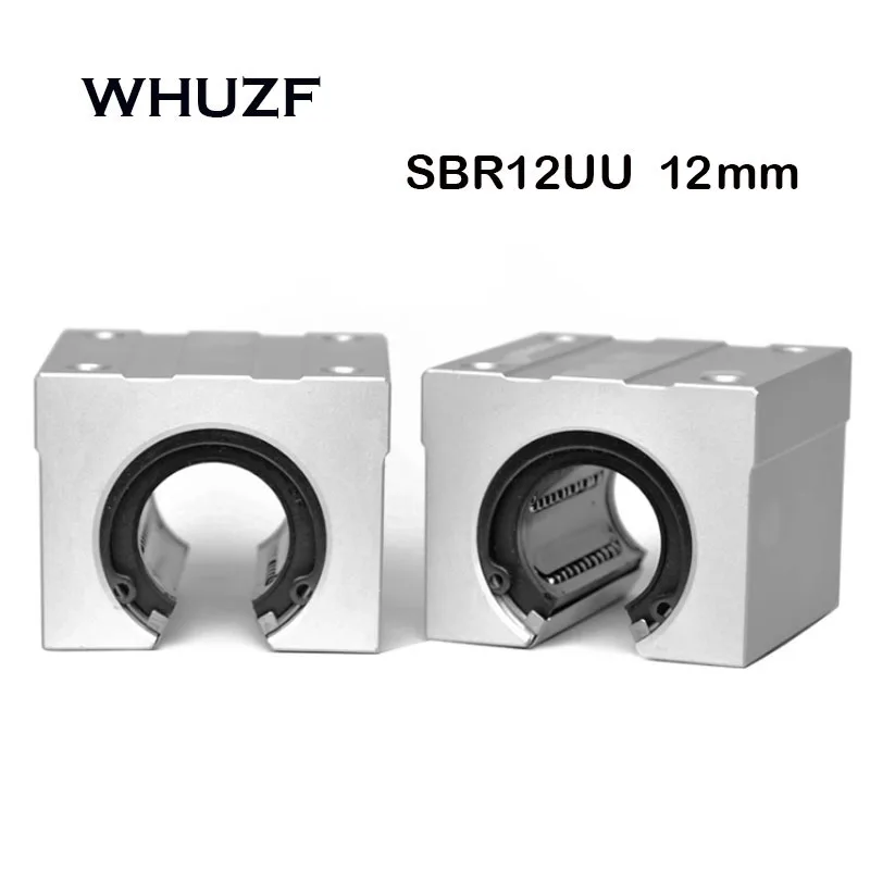 SBR12UU Aluminum Block 12mm High Quality Linear Motion Ball Bearing Slide Block Match Use SBR12 Linear Guide Rail CNC Parts