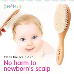 Baby Hair Brush for Hair Personalized Baby Brush Soft Goat Bristle Kids Hair Brush Newborn Hair Comb for Care