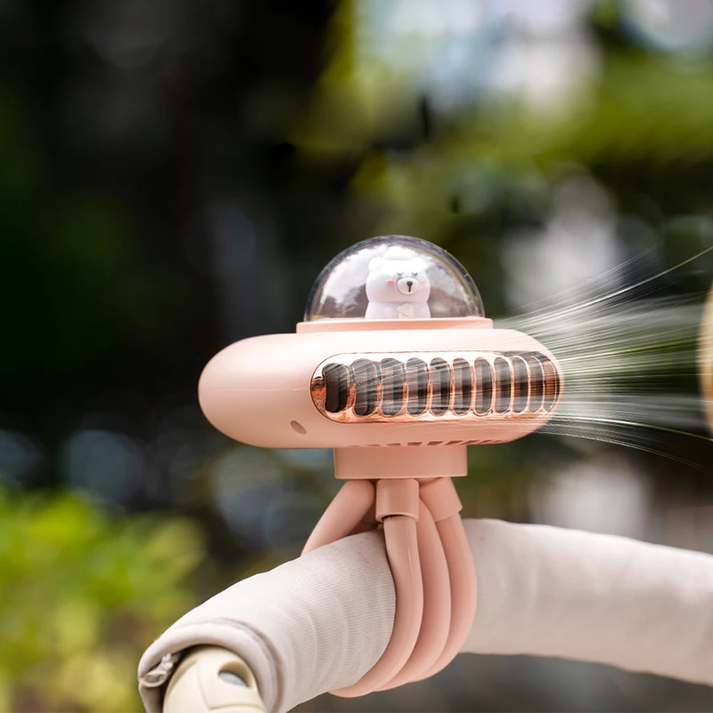 

Портативные беспроводные вентиляторы с зажимом и охлаждающий перезаряжаемый вентилятор, милый подарок на день рождения, гибкий мини-вентилятор для ручной коляски