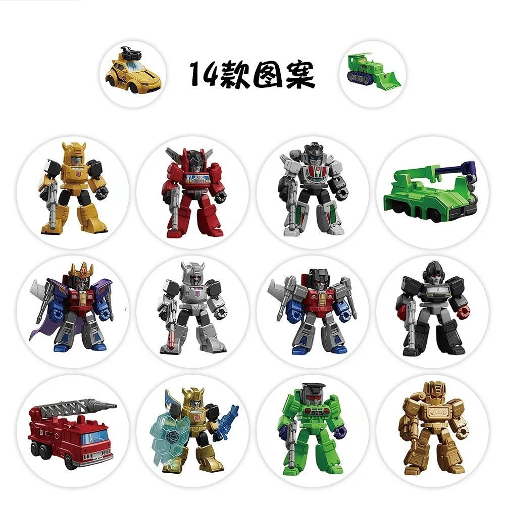 2025 Popolare 14 Disegni Ins Anime Transformer Adesivo Cartoon per Scooter Laptop Adesivo Decorativo Impermeabile Fai da Te Giocattolo per Bambini Decor