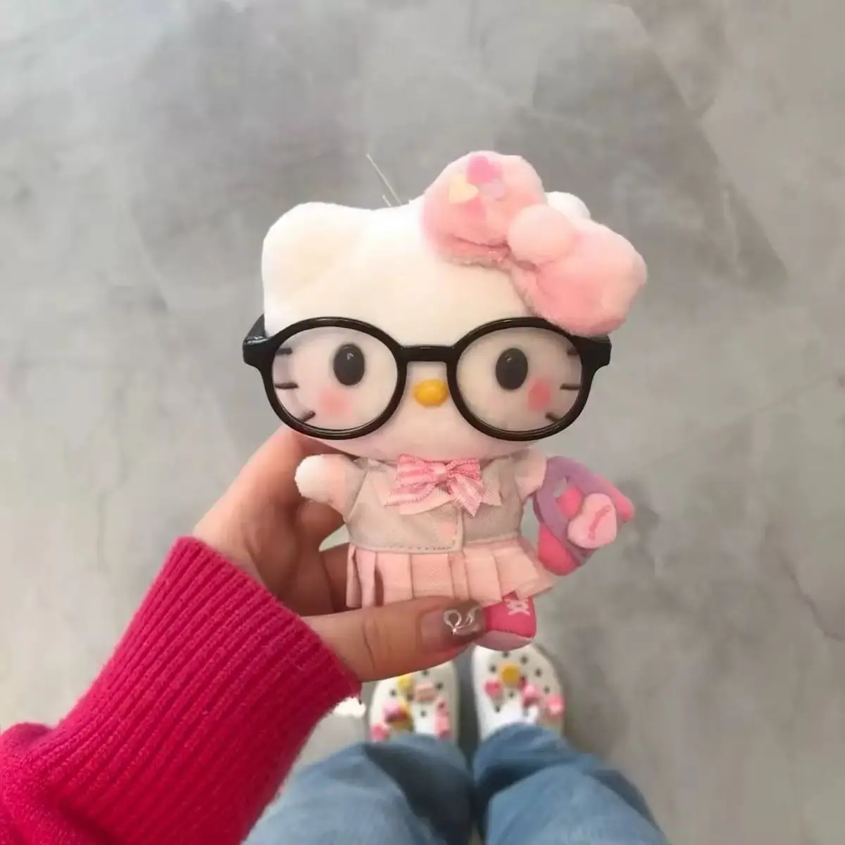 Nieuwe Sanrio Kimono Hello Kitty Pluche Pop Sleutelhanger Cartoon Leuke Kitty Kat Pluche Sleutelhangers Tas Decoratie Autosleutel Hanger