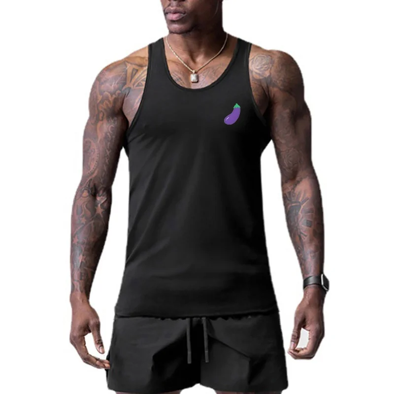 

Print Mens Fashion Fitness Tank Top Trend Workout Selling Clothing Muscle Vest Gym Quick Dry Sleeveless Singlets