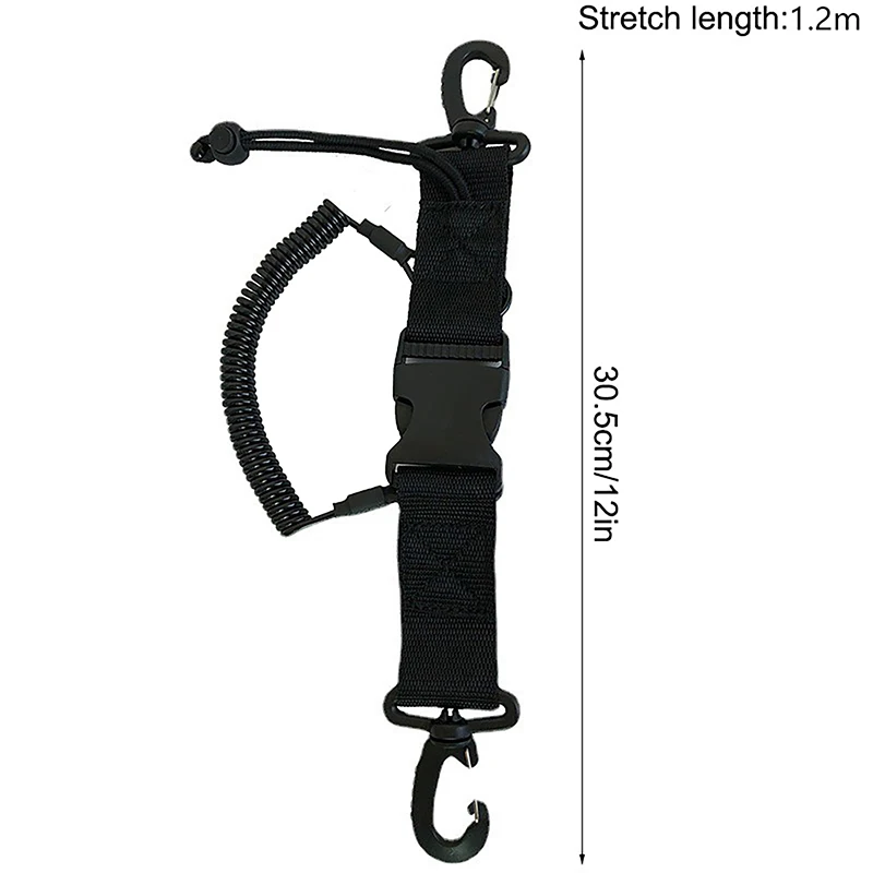 Scuba Diving Dive Canoe Camera Lanyard with Quick Release Buckle and Clips for Under Kayaking Swimming Sports Accessories