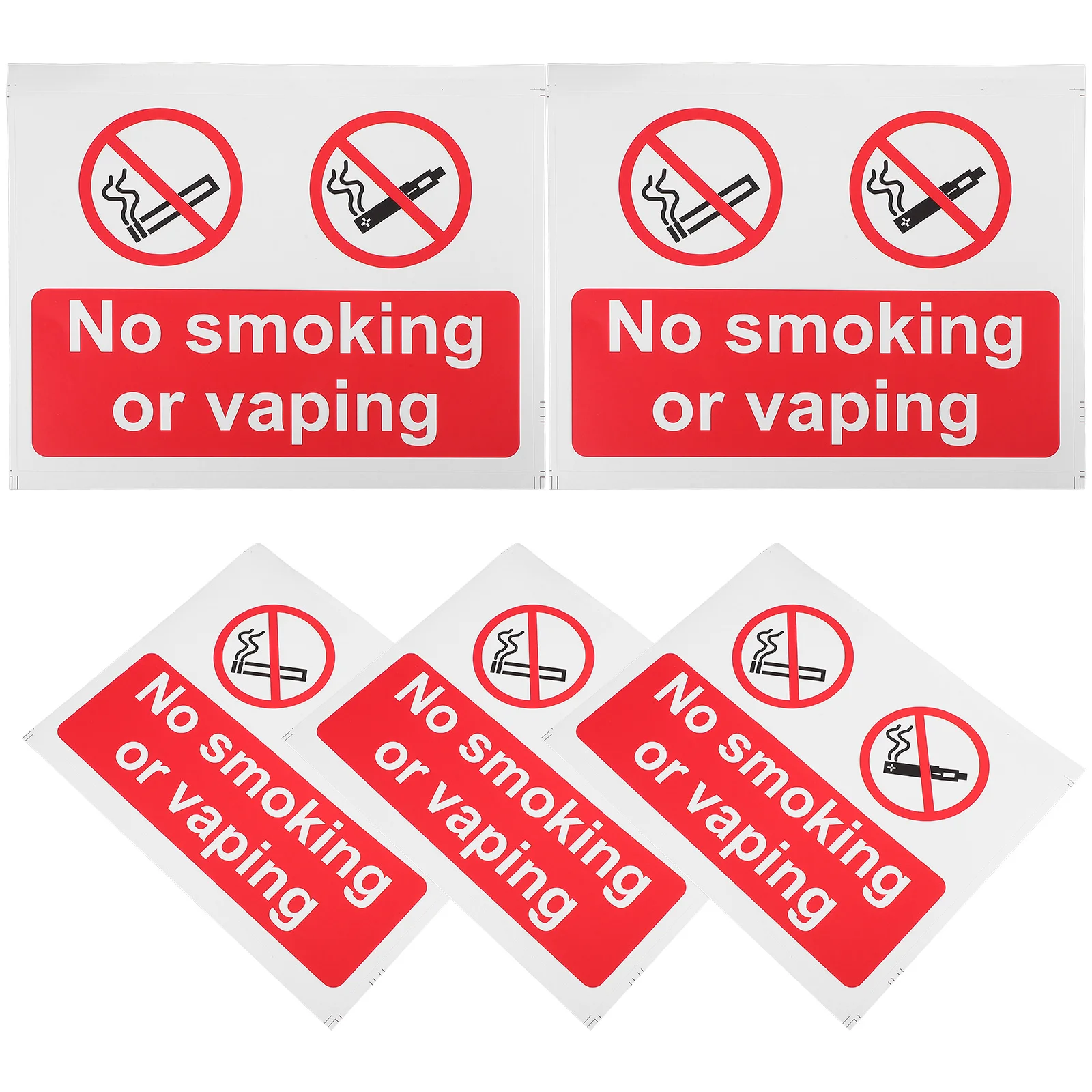 

5Pcs Safety Stickers Creative Public Warning Decals Weatherproof Adhesive Labels for Vehicles Doors Walls Flat Curved Surfaces