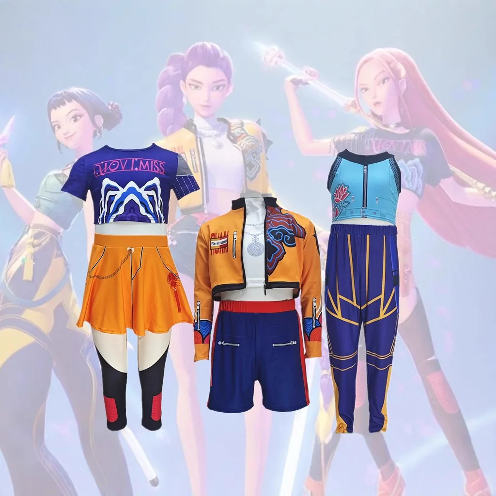 

Girl Group K-POP Star Rumi Mirazoe Cos Clothes Korean Wave Cosplay Children with The Same Performance