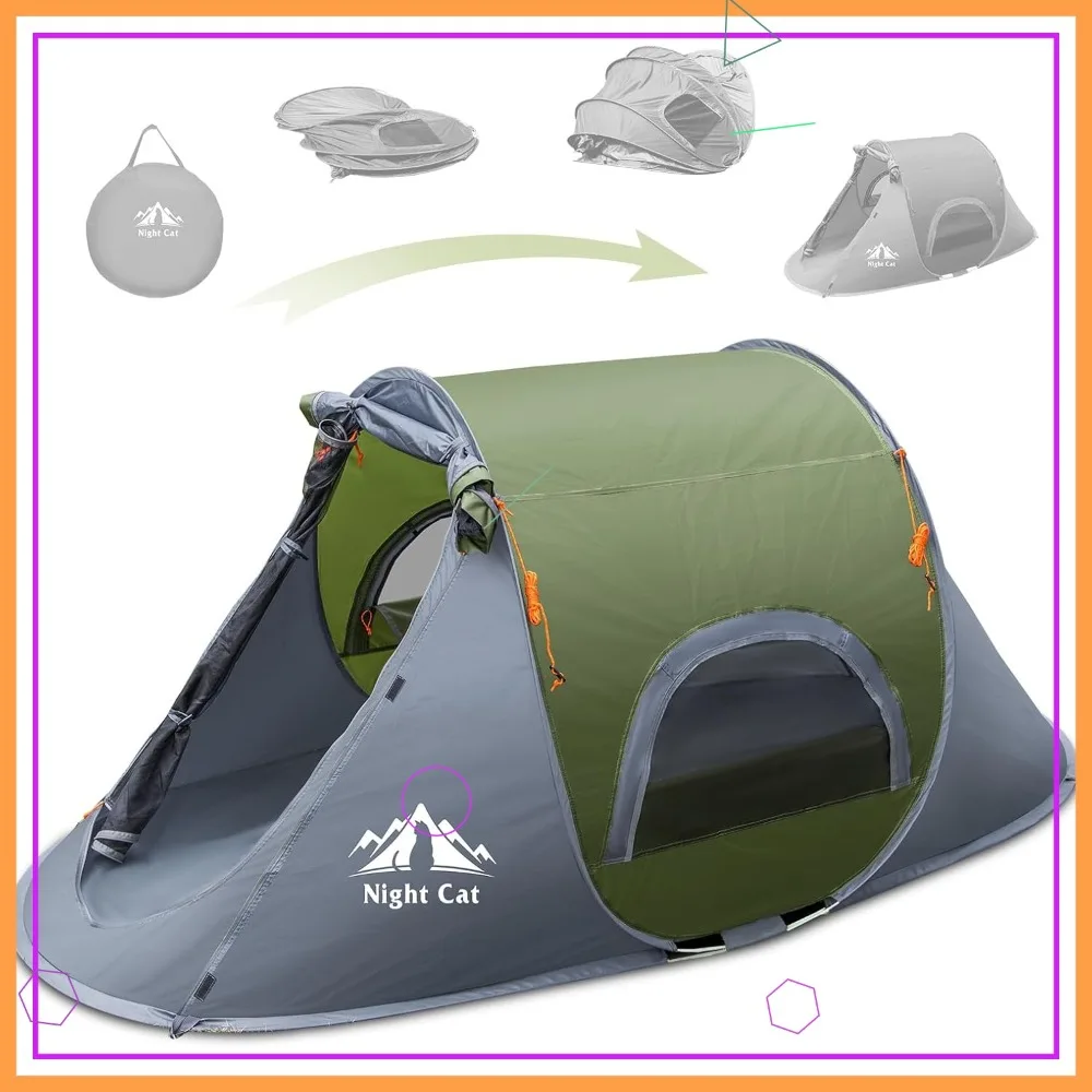 

Pop-up Camping Tent 1 Person Waterproof Instant Setup Easy Carry