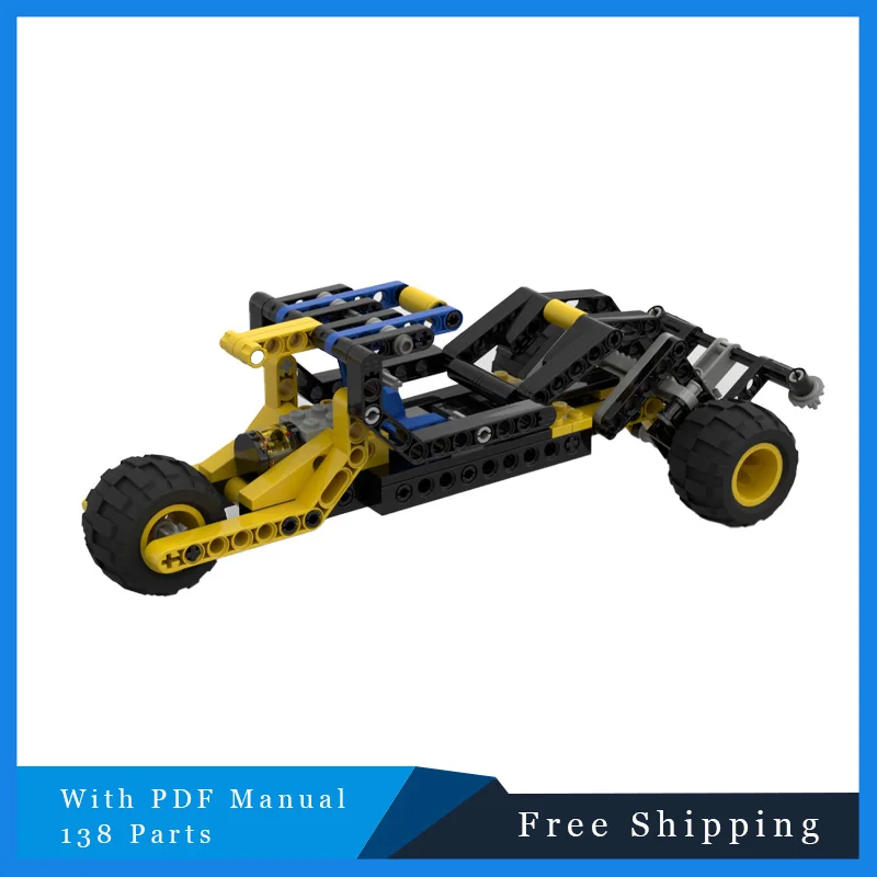 138 PTS désert vitesse course technique modulaire MOC bloc de construction créatif modèle enfants bricolage assemblage Puzzle cadeaux de noël