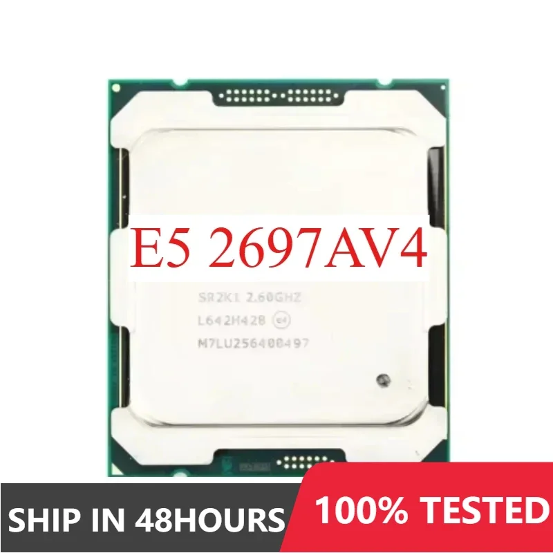 Intel Xeon E5-2697AV4 E5 2697AV4 E5 2697 AV4 2.6GHz 16-Core 32-Thread LGA 2011-3 processor Used Test perfect