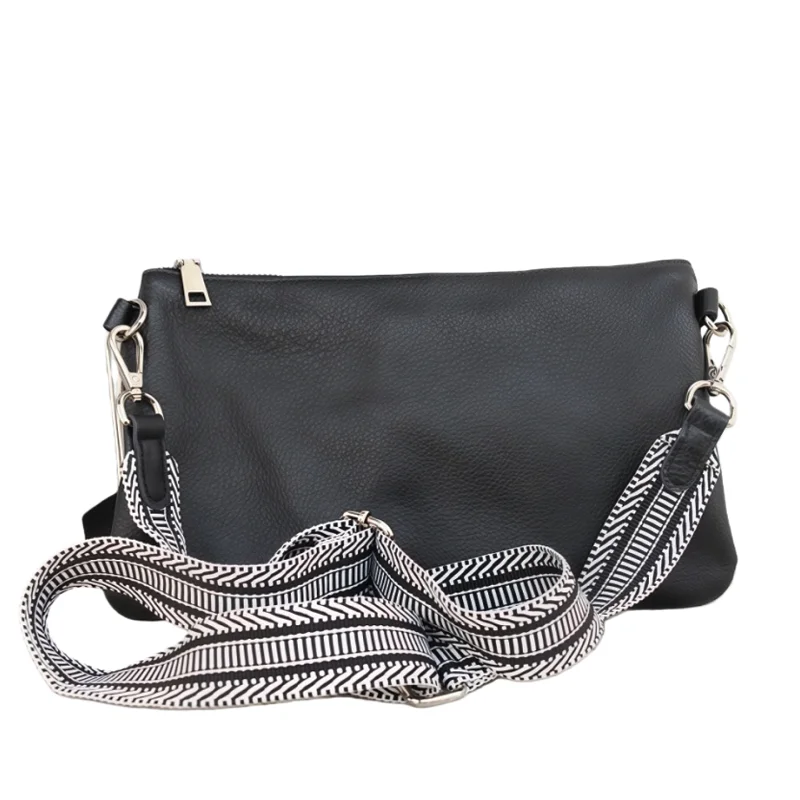 

Versatile Wide Strap Women Crossbody Bag Small Square Bag for Commuting & Casual 2025 New Trendy Genuine Leather Shoulder Purse