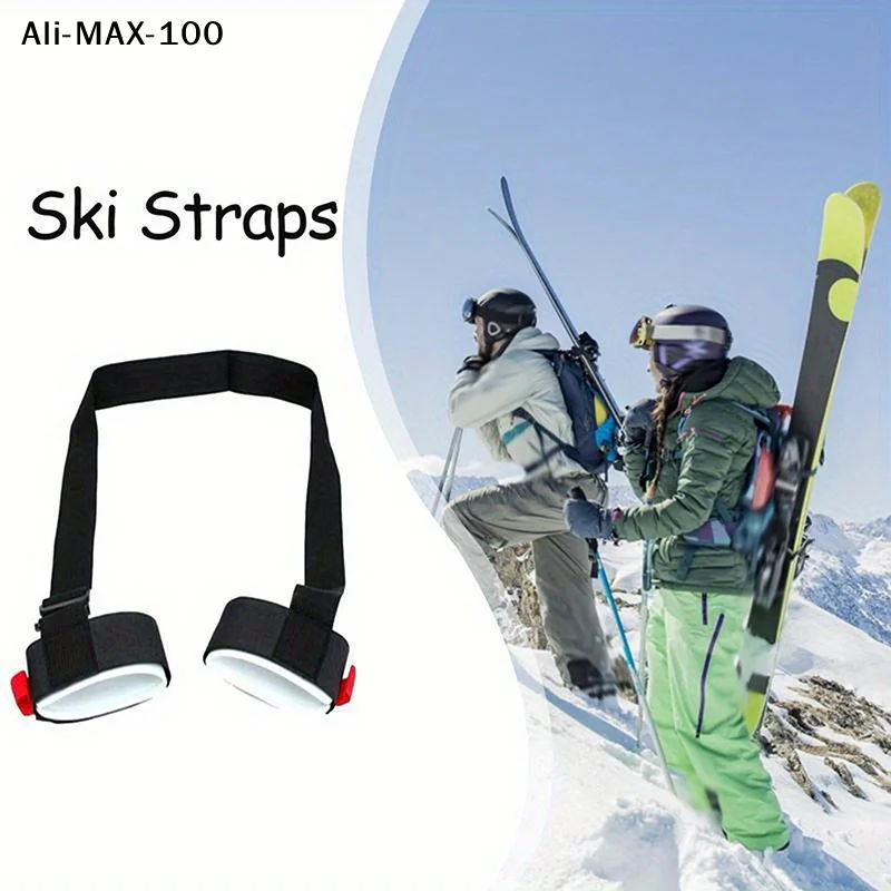 

【AyS】Outdoor Ski Fixed Strap Hand-held Double Board Ski Strap Snowboard Shoulder Straps Adult Sled Shoulder Straps Ski Accessory