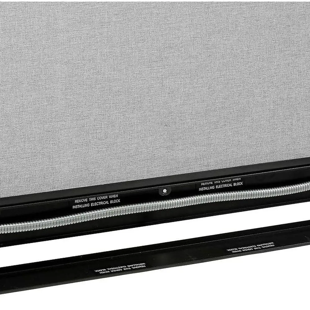 Gray Deluxe Office Partition Panel, 24.25 Wide x 65.5 High, with Pass-Thru Cle