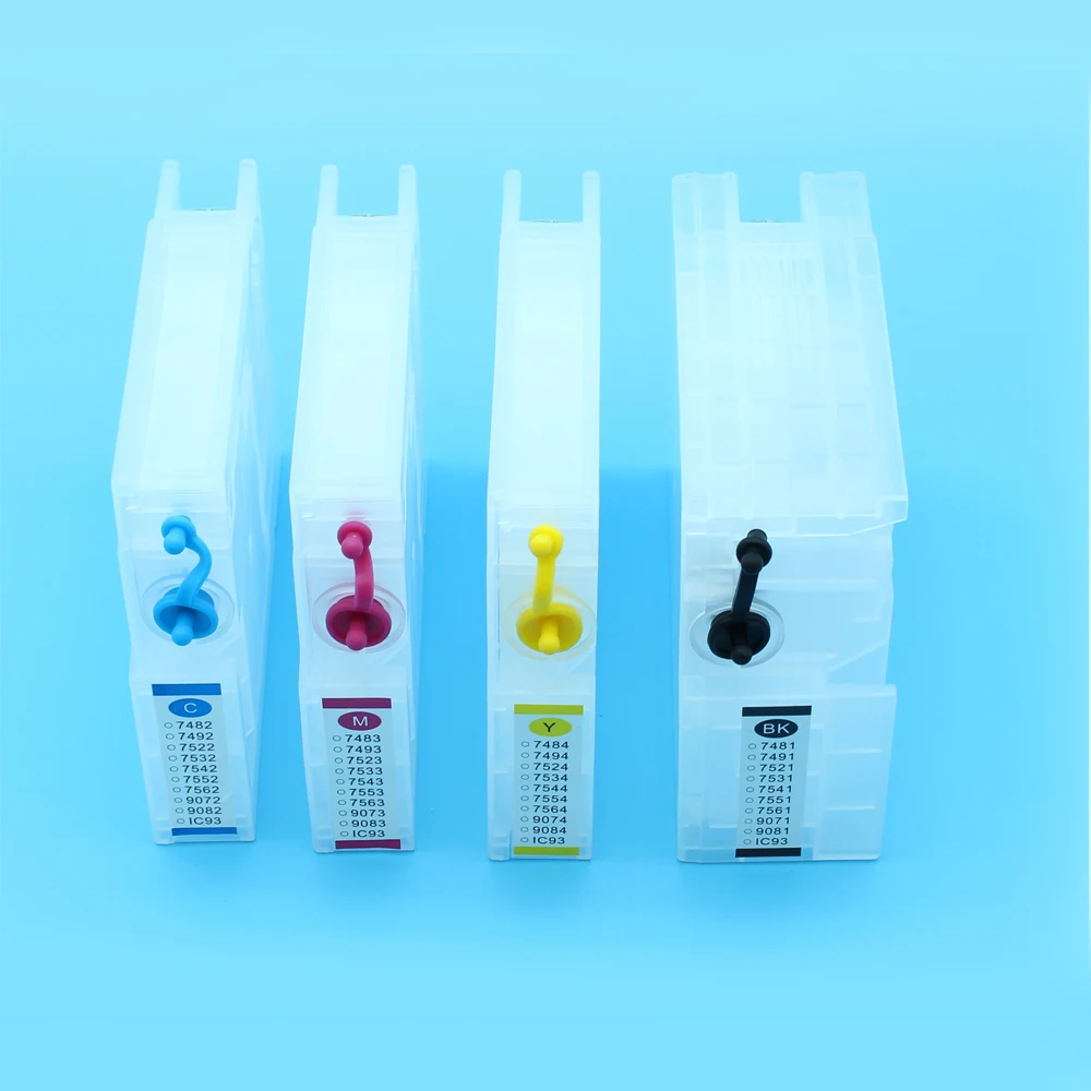 

For Epson 748 Big Black T748 748XXL Refill Ink Cartridges with Chips for Epson WorkForce Pro WF6090 WF6590 WF8090 WF8590 Printer