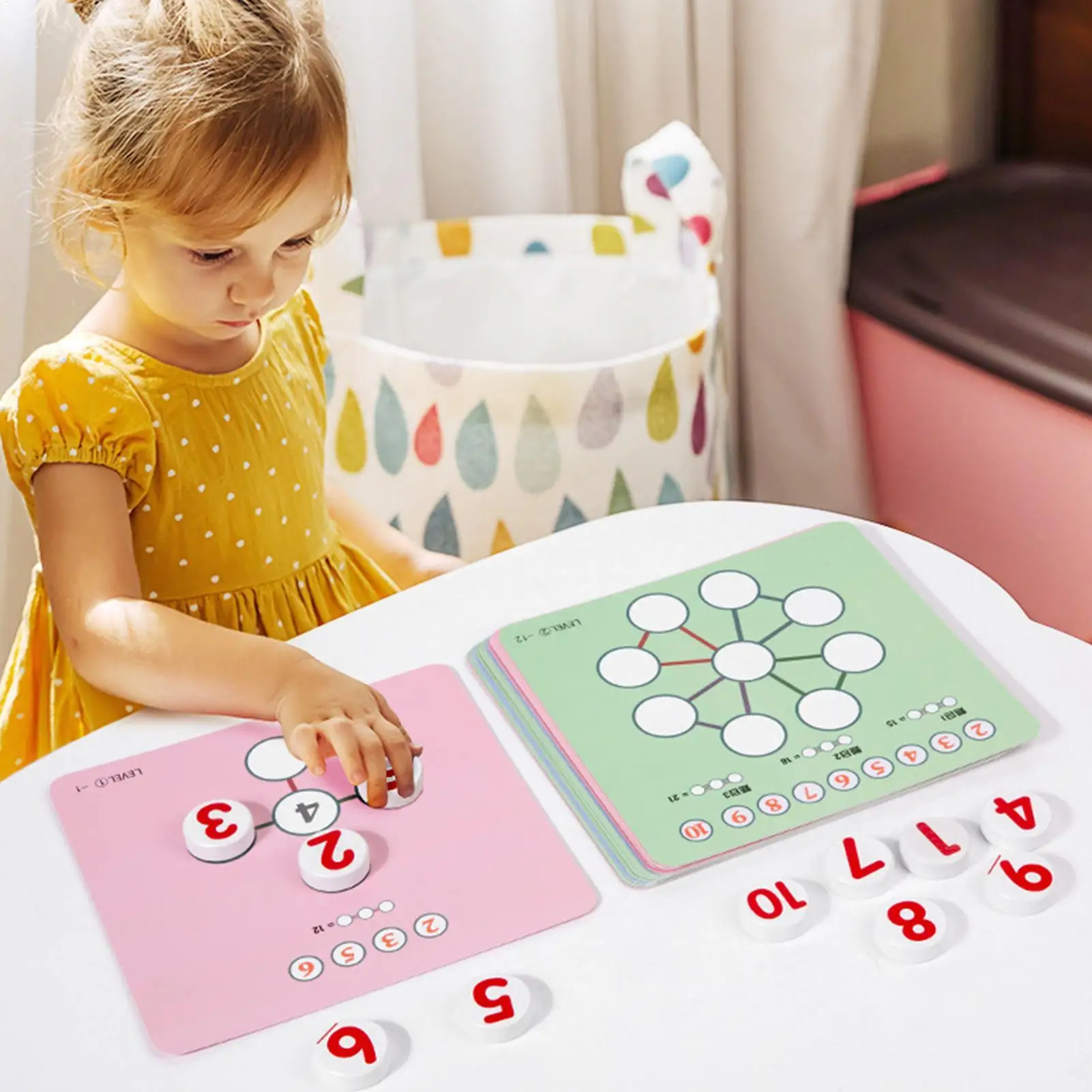 Addition Flash Cards Colorful Portable Safe Reusable Interactive Kindergarten Multiplication Division Flash Cards For Home