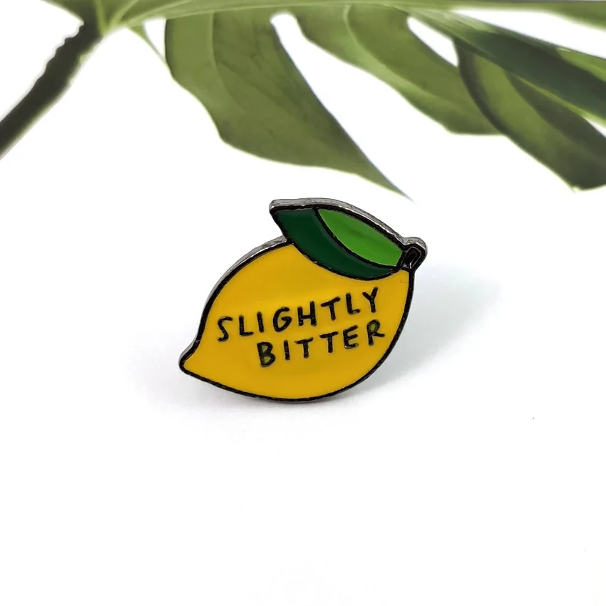 1 шт. персонализированная и креативная брошь с маслом в виде капли лимона, аксессуар для джинсовой куртки