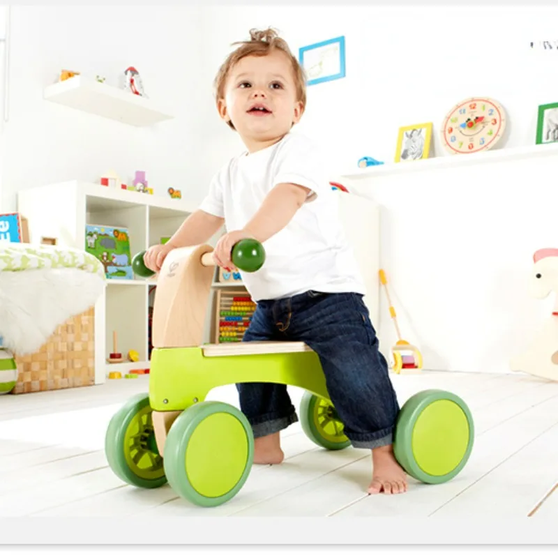 

Toddler Intellectual Toys Walking for Warking, Wooden Baby Walkers Cart with Wheels, Boy Girl Sliding Cart, Handcart Kids Walker