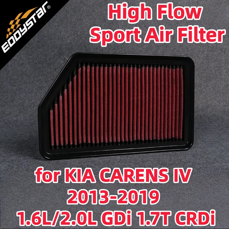

Спортивный воздушный фильтр с высоким расходом для KIA CARENS IV 2013-2019 1,6 л/2,0 л GDi 1,7 т CRDi моющиеся гоночные впускные фильтры